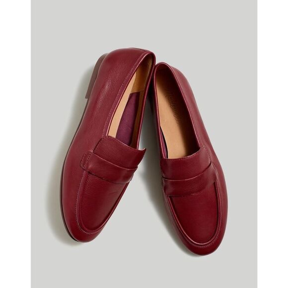 Madewell Shoes - Madewell The Lacey Loafer Cabernet Leather Flats Size 7.5 Slip On Shoes